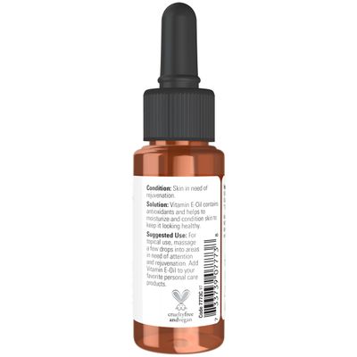NOW Solutions, E-Oil 23,000 IU, Natural Skin Rejuvenation, Skin Moisturizer, 1-Ounce