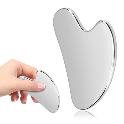 PICKBEAU Stainless Steel Gua Sha Facial Tools for Face, Metal Wrinkle &amp; Anti-Aging Devices Gua Sha Tighten Skin Massage Guasha Beauty Tool for Body Eyes Neck Massager Skin Care