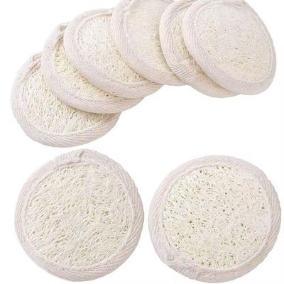 WTCLLST Natural Luffa Skin Exfoliating Facial Scrub, Made from Natural Egyptian Shower Luffa Skin, Suitable for Facial Cleansing -16 Pack (1 Piece)Three Free Strong and Durable Waterproof Wall Hooks