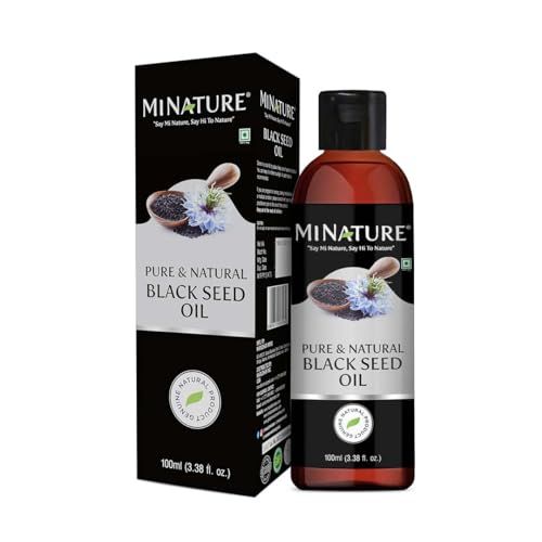 minature Black Seed Oil |Black Cumin Seed Oil |Multi-purpose, Ideal for hair &amp; Skin | Light &amp; Non-Sticky Oil | Cold Pressed | Pure &amp; Natural | 100ml (3.38 fl oz)