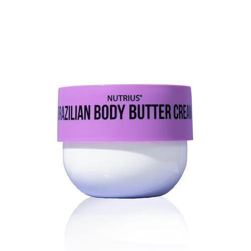 Nutrius Brazilian Body Butter Cream Botanical Bliss - Infused with Exquisite Botanicals for Luxurious Hydration and Nourishment - Unveiling Your Skin&#39;s Natural Radiance - 6 FL OZ