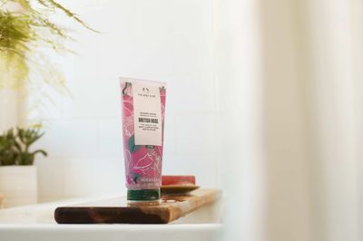 The Body Shop British Rose Shower Scrub - Soft &amp; Smooth Exfoliation For Normal Skin - Vegan - 6.75 Fl Oz