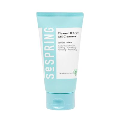 SeSpring Cleanse It Out Gel Cleanser Korean Face Wash With Camellia, Lotus, Tea Tree Oil, Korean Skin Care, Clean Beauty Products, Vegan, Cruelty Free, Korean Cleanser, Skin Cleanser 5 oz
