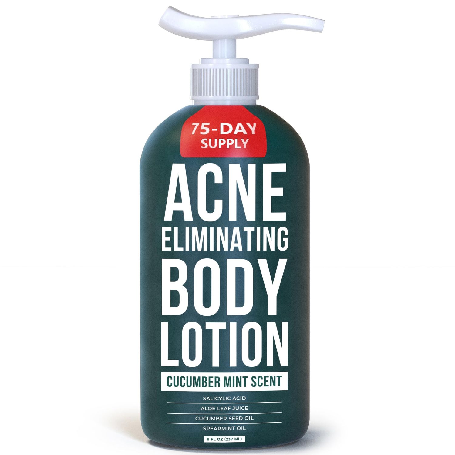 TreeActiv Acne Eliminating Body Lotion, 8 fl oz, Salicylic Acid Lotion, Salicylic Acid Body Acne Treatment, Back Acne Treatment Cream for Women and Men, Acne Lotion for Body, Zit Cream with 2000+ Uses