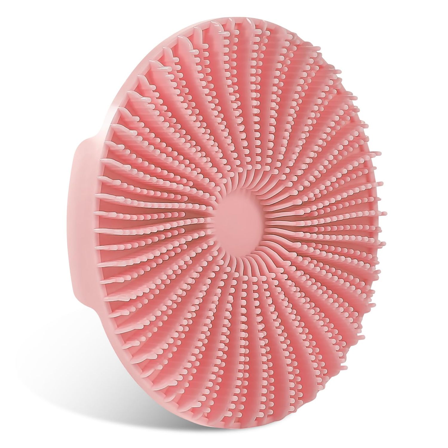 Silicone Body Scrubber, Exfoliating Body Scrubber, Shower Scrubber, Body Brush Body Scrubber for Men Women Back Scrubber for Shower, Lathers Well, Long Lasting, Fit for Sensitive Skin (Pink)