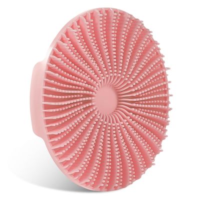 Silicone Body Scrubber, Exfoliating Body Scrubber, Shower Scrubber, Body Brush Body Scrubber for Men Women Back Scrubber for Shower, Lathers Well, Long Lasting, Fit for Sensitive Skin (Pink)