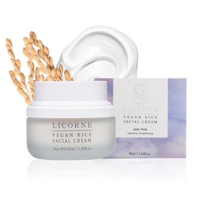 LICORNE Vegan Rice Facial Cream1.69fl.oz Korean Skincare