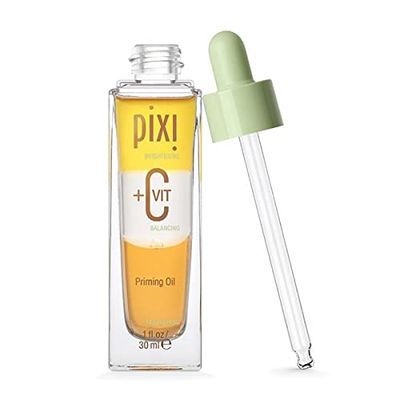 Pixi Beauty +C Vit Priming Oil | Vitamin C Oil Energizes &amp; Balances Skin | Nourishing Facial Oil | Creates A Flawless Makeup Base | 1.00 Fl Oz