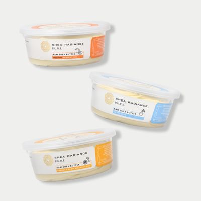 Shea Radiance P.U.R.E Raw Shea Butter | 100% Natural &amp; Unrefined Body Butter | Soothes, Softens, &amp; Increases Collagen | Long Lasting Moisture | Moisturizer for Sensitive Skin | Unscented (7.5 oz)