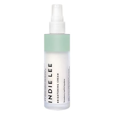 Indie Lee Brightening Cream - Centella Asiatica &amp; Strawberry Leaf Extract for a Radiant, Antioxidant Plumping Cream - Moisturizing Face Cream with Safflower Oil &amp; Squalane Oil (50ml)