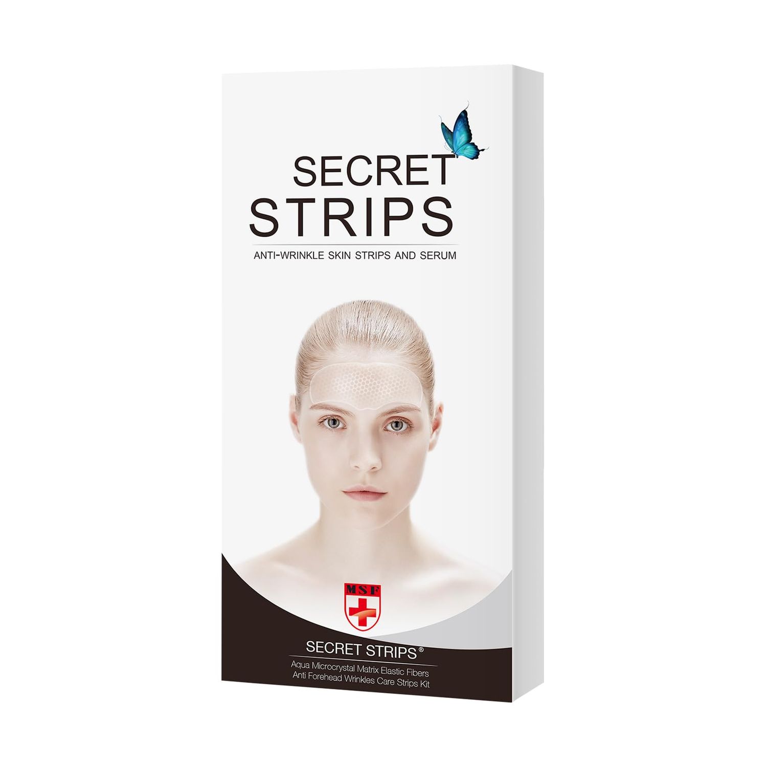 SECRET STRIPS Forehead Wrinkle Patches Sheet Masks, Anti-Wrinkle Forehead Patches for Men &amp; Women Facial Masks Skincare