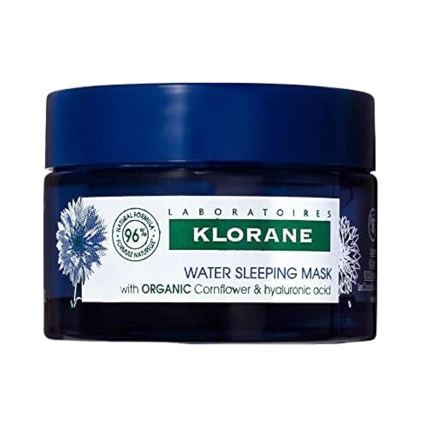 Klorane - Revitalizing Water Sleeping Mask with Organically Farmed Cornflower &amp; Hyaluronic Acid - Hydrating Night Mask - Awaken, Moisturize, &amp; Plump - Paraben &amp; Silicone-Free - 1.6 fl. oz.