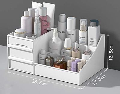 Onwon 1 PCS Drawer Type Cosmetics Storage Box Dormitory Desktop Finishing Dresser Skin Care Lipstick Plastic Shelf