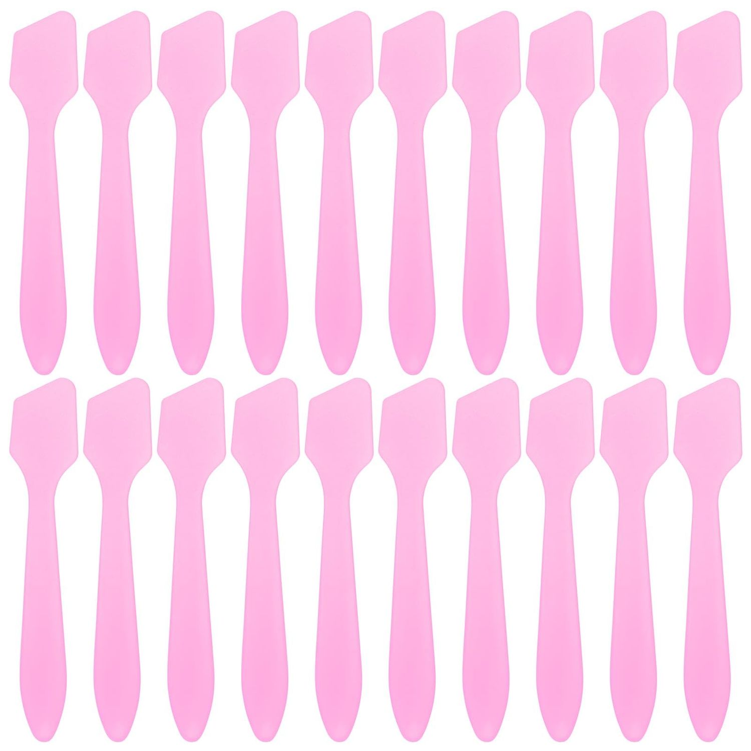 Tbestmax 300 PCS Mini Cosmetic Spatulas 3.2&quot; x 0.6&quot; Disposable Makeup Spatulas, Plastic Spatulas Pink Facial Creams Skin Care Spatulas