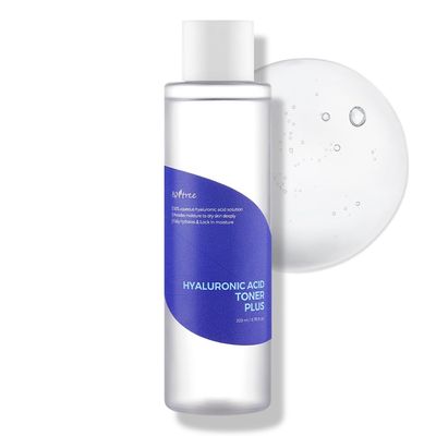 ISNTREE Hyaluronic Acid Toner Plus 200ml, 6.76 fl.oz | Deep Moisture for Dry Skin | Fully Hydrates &amp; Locks in Moisture | Ampoule-Like Texture | Korean Skincare