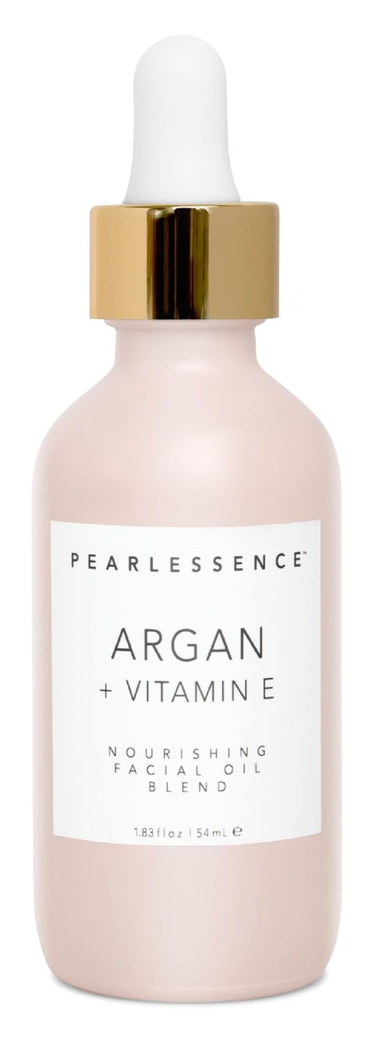 Pearlessence Argan &amp; Vitamin E Facial Oil | Powerful Hydration to Help Balance, Revive &amp; Rejuvenate Skin | Made in USA, Cruelty Free &amp; Paraben Free