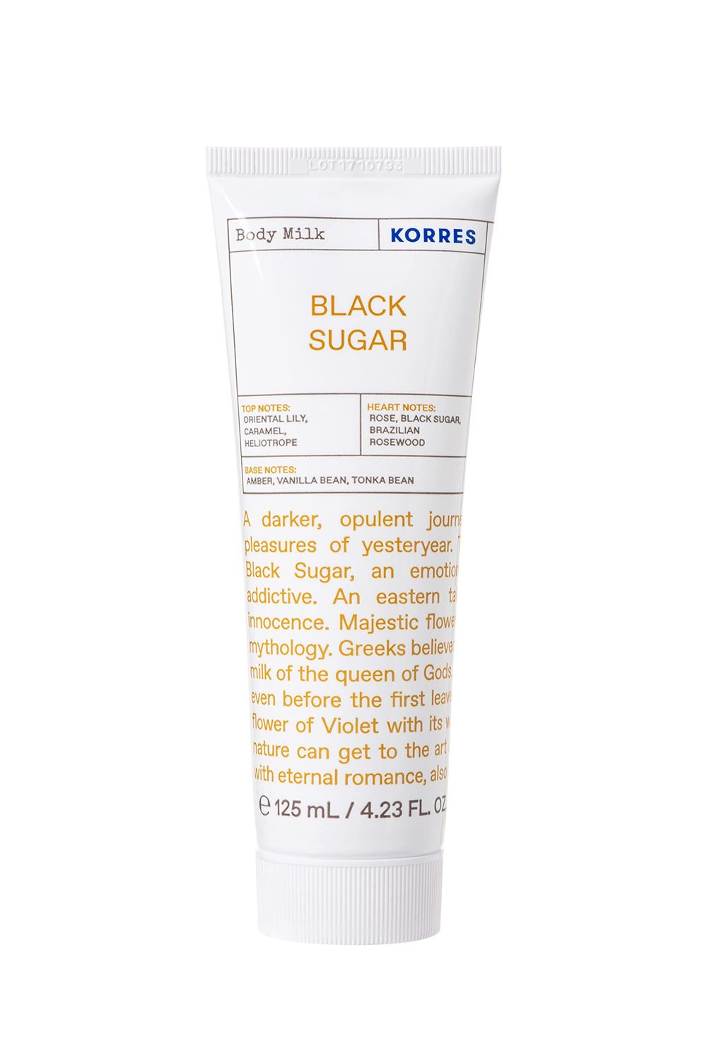 KORRES Deep Hydration Body Milk, Black Sugar, 4.23 fl. oz.