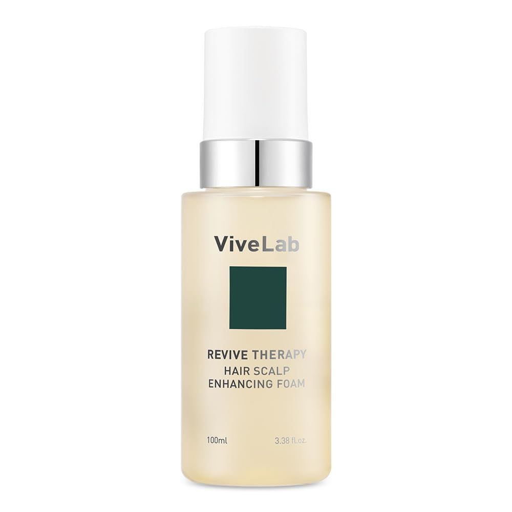 Revive Therapy Hair Scalp Enhancing Foam by ViveLab - Nighttime Care for Scalp, Vegan Formula 3.38 oz