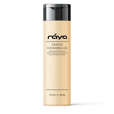 Raya Gentle Facial Cleansing Gel 8 oz (104) | Softening and Moisturizing Botanical Cleanser for Dry and Sensitive Skin| Helps Hydrate Smooth Complexion