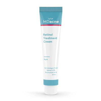 MDacne - Retinol 0.5% and Niacinamide 4% Cream, Reduces Blemishes and Improves Skin Texture without Irritation