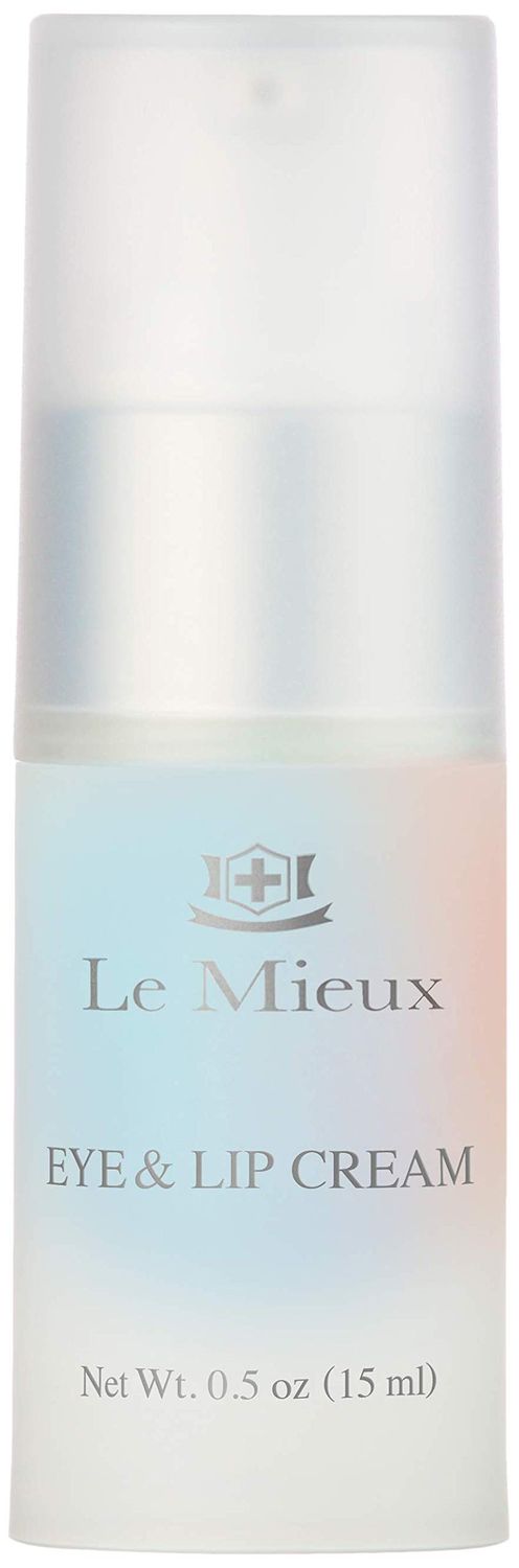 Le Mieux Eye &amp; Lip Cream - Anti Aging Eye and Lip Moisturizer, Peptide-Infused Treatment for Visible Wrinkles &amp; Fine Lines with Kukui Nut Oil &amp; Ceramide, No Parabens or Sulfates (0.5 oz / 15 ml)