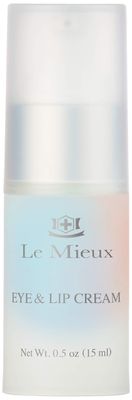 Le Mieux Eye &amp; Lip Cream - Anti Aging Eye and Lip Moisturizer, Peptide-Infused Treatment for Visible Wrinkles &amp; Fine Lines with Kukui Nut Oil &amp; Ceramide, No Parabens or Sulfates (0.5 oz / 15 ml)