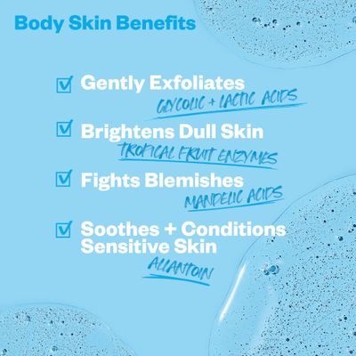 Kosas Kosasport Good Body Skin Body Wash | AHA &amp; Enzyme Exfoliating Wash