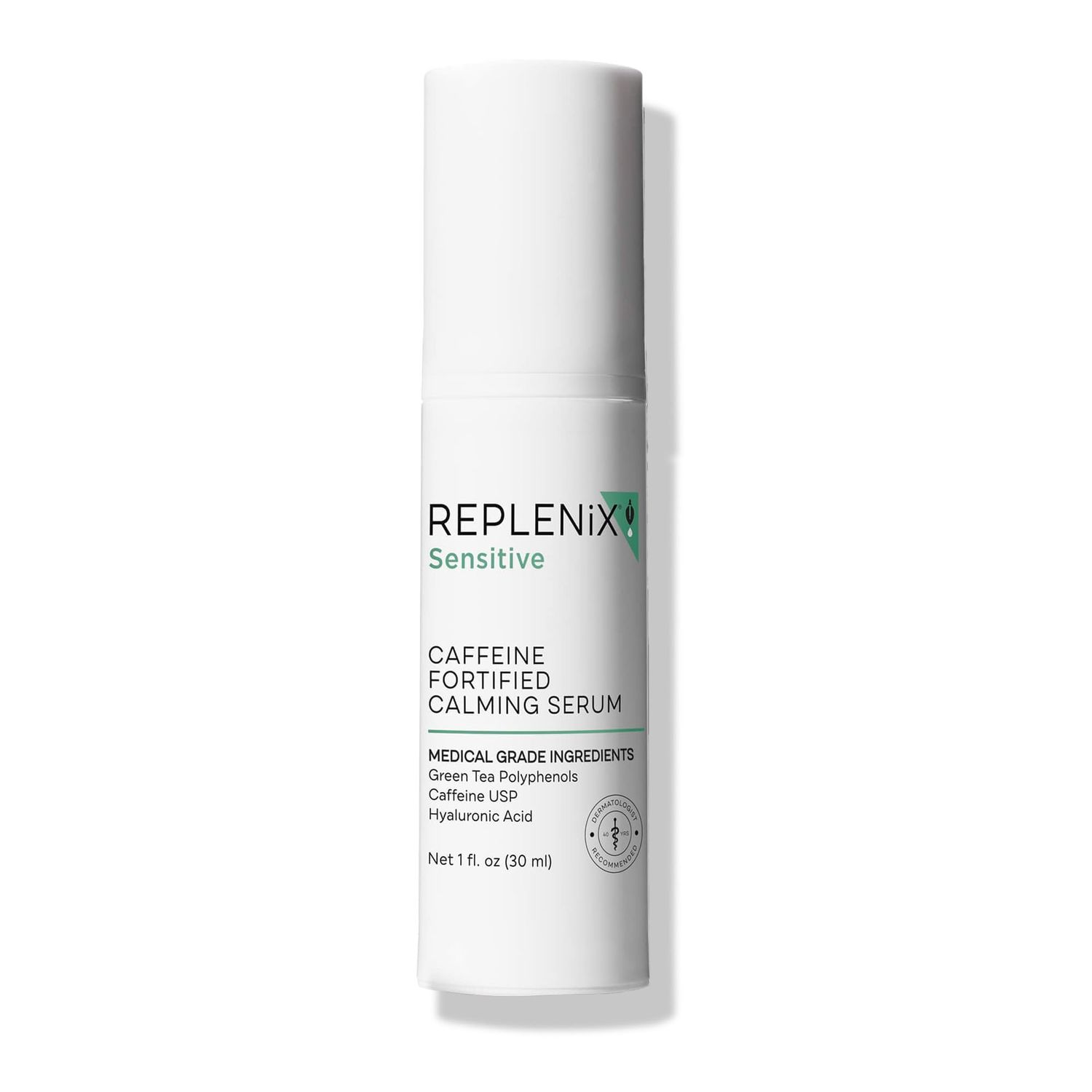Replenix Medical-Grade Caffeine Fortified Calming Face Serum with Hyaluronic Acid for Sensitive Skin (1 Fl. Oz)