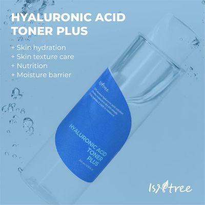 ISNTREE Hyaluronic Acid Toner Plus 200ml, 6.76 fl.oz | Deep Moisture for Dry Skin | Fully Hydrates & Locks in Moisture | Ampoule-Like Texture | Korean Skincare