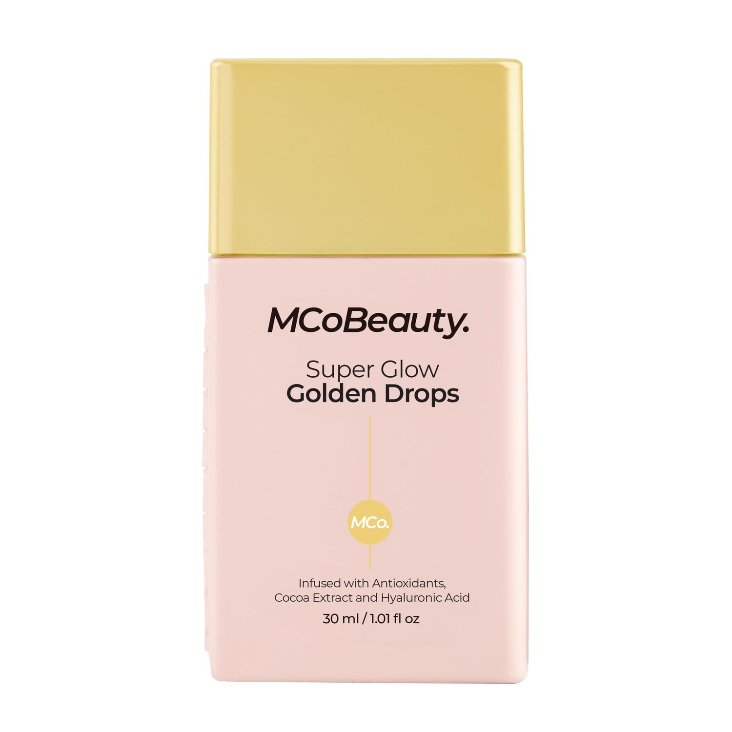 MCoBeauty Super Glow Golden Drops, Infused with Antioxidants, Cocoa Extract and Hyaluronic Acid, Light-Reflecting Pigments, Vegan, Cruelty Free Cosmetics