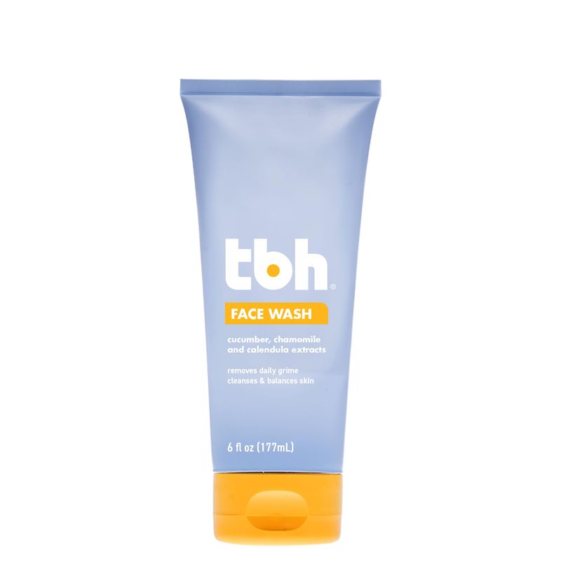 TBH Kids Gentle Gel Face Wash for Kids, Preteens, and Teens with Sensitive Dry Oily Skin - Gentle Facial Cleanser and Hydrating Facewash for Girls and Boys - Sulfate Free, Paraben Free - 6 Oz