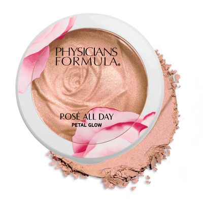 Physicians Formula Ros All Day Highlighter Blush Face Powder, Shimmer Petal Glow, Pink Soft Petal, Dermatologist Tested, Clinicially Tested