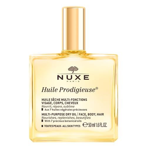 Nuxe Huile Prodigieuse Multi-Purpose Dry Oil - Radiant Glow and Lightweight Hydration for Face, Body &amp; Hair. Nourishes, Repairs and Enhances