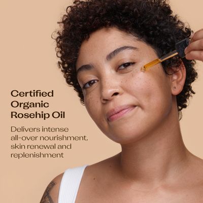 Trilogy Certified Organic Rosehip Oil Duo, Intensive Nourishment, Improves Appearance of Scars, Stretch Marks, Fine Lines, &amp; Wrinkles, 0.68 fl oz each