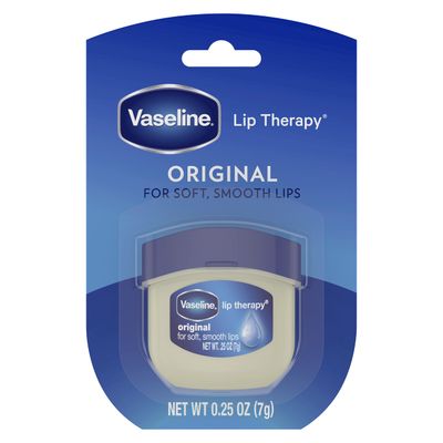 Vaseline Lip Therapy 4-Pack - Mini Lip Balm for Healing Dry Lips, Travel-Size Petroleum Jelly Lip Care, 0.25 Oz Each