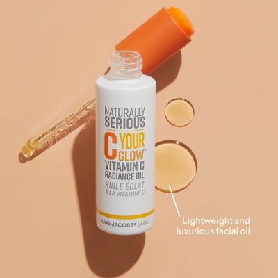 Naturally Serious | C Your Glow Vitamin C Radiance Oil, Vitamin C Oil For Face, Brightening Facial Oil, Skincare For Glowy Skin, Vegan Skincare, Cruelty-Free Skincare