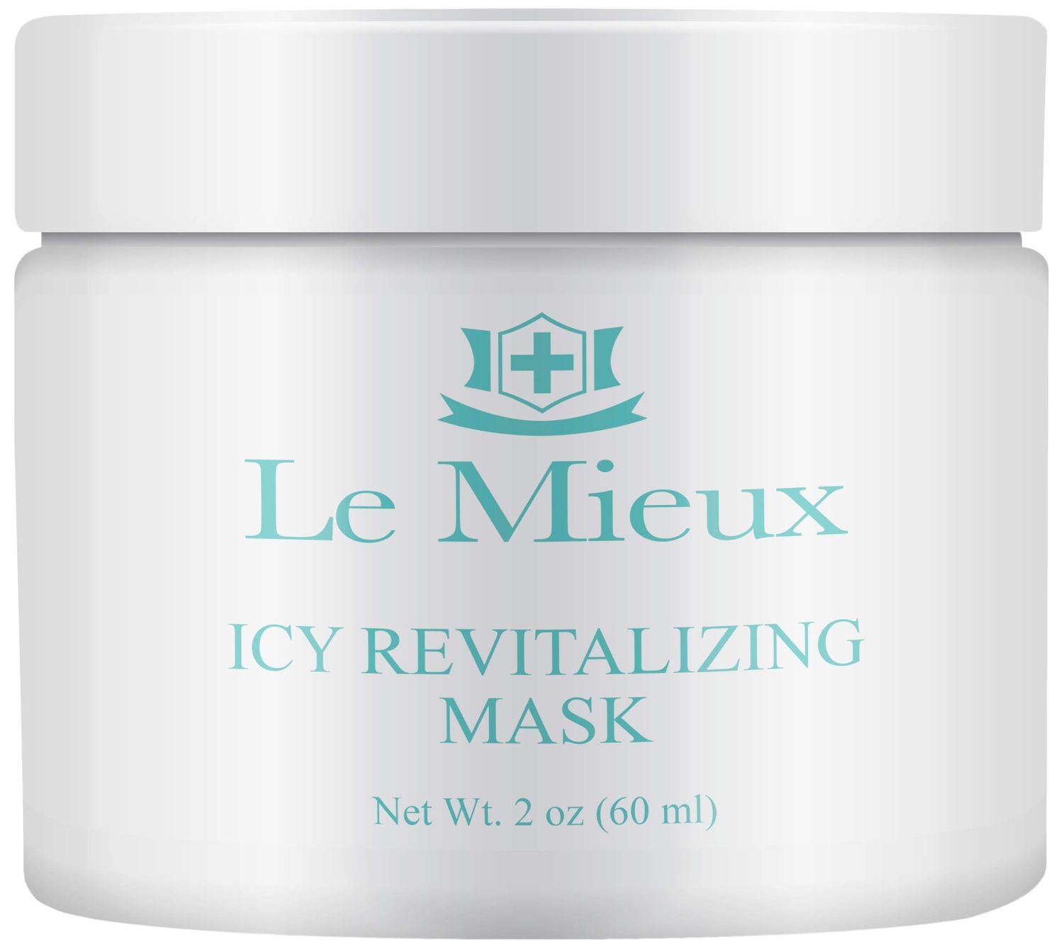 Le Mieux Icy Revitalizing Mask - Cooling, Soothing Clay Face Mask with French Green Clay &amp; Amazon White Clay, Facial Mask for Oily &amp; Blemish Prone Skin (2 oz / 60 ml)