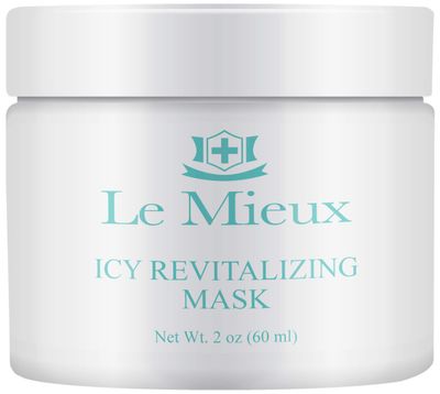 Le Mieux Icy Revitalizing Mask - Cooling, Soothing Clay Face Mask with French Green Clay &amp; Amazon White Clay, Facial Mask for Oily &amp; Blemish Prone Skin (2 oz / 60 ml)
