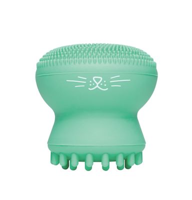 I Dew Care Cleansing Tool - Pawfect Face Scrubber | 3-in-1 Cute Silicone Pore Cleanser, Exfoliator, and Massager with Sponge