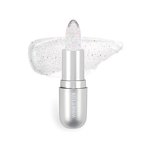 Winky Lux Glitter Confetti Balm, pH Lip Balm, pH Color Changing Lipstick and Tinted Lip Balm, Vegan &amp; Cruelty Free Lip Balm, Hydrate &amp; Plump, Sheer Pink Lipstick, Rainbow Confetti