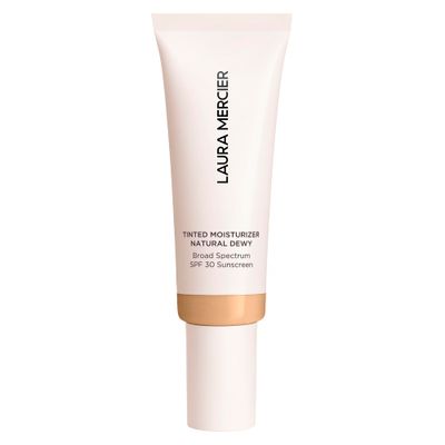 Laura Mercier Tinted Moisturizer Natural Dewy with SPF 30: 24HR+ Hydration, Long Lasting, Sheer to Light, Buildable Coverage, Dewy Finish, Improve Skin Tone and Texture, Skin Tint, Citrine