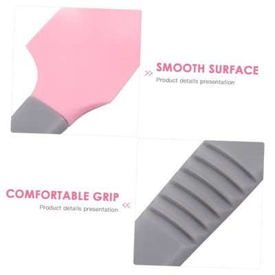Ipetboom 2pcs Silicone Wax Spatula Silicone Waxing Sticks Silicone Spatulas Small Hair Removal Waxing Applicator Silicone Spatula Waxing Applicator Wax Stick Cleaning Shovel Face