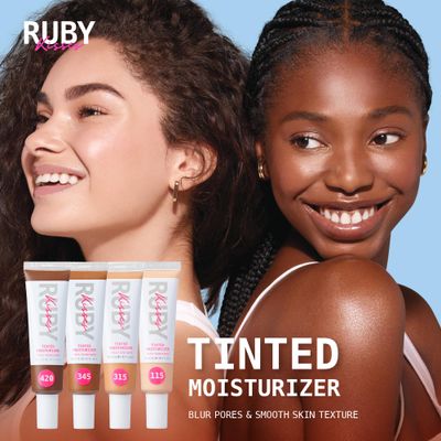 Ruby Kisses Tinted Moisturizer, Hydration, Calm & Revitalize Skin, Skin Perfecting, Blur Pores & Fine Lines, Natural Finish & All-Day Comfort Wear (Mocha)