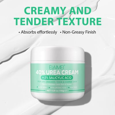Urea Cream 40 Percent for Feet (5.29 oz), Foot Cream for Thick, Cracked, Rough, Dead & Dry Skin, Foot Lotion with Salicylic Acid, Tea Tree , Aloe Vera, Moisturizer For Feet, Elbows, Hands & Knees