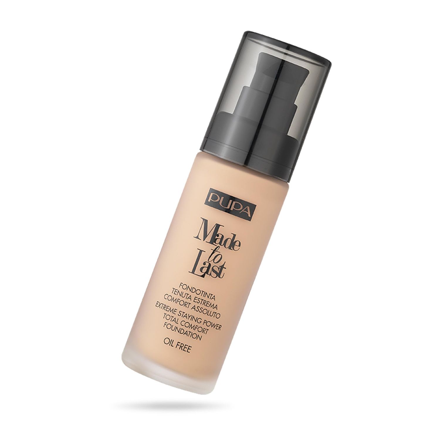 PUPA Milano Made To Last Extreme Staying Power Total Comfort Foundation - Extreme Hold Fluid Foundation - Long Lasting And Weather Resistant - Medium To High Coverage - Sand Beige - 1.01 Oz