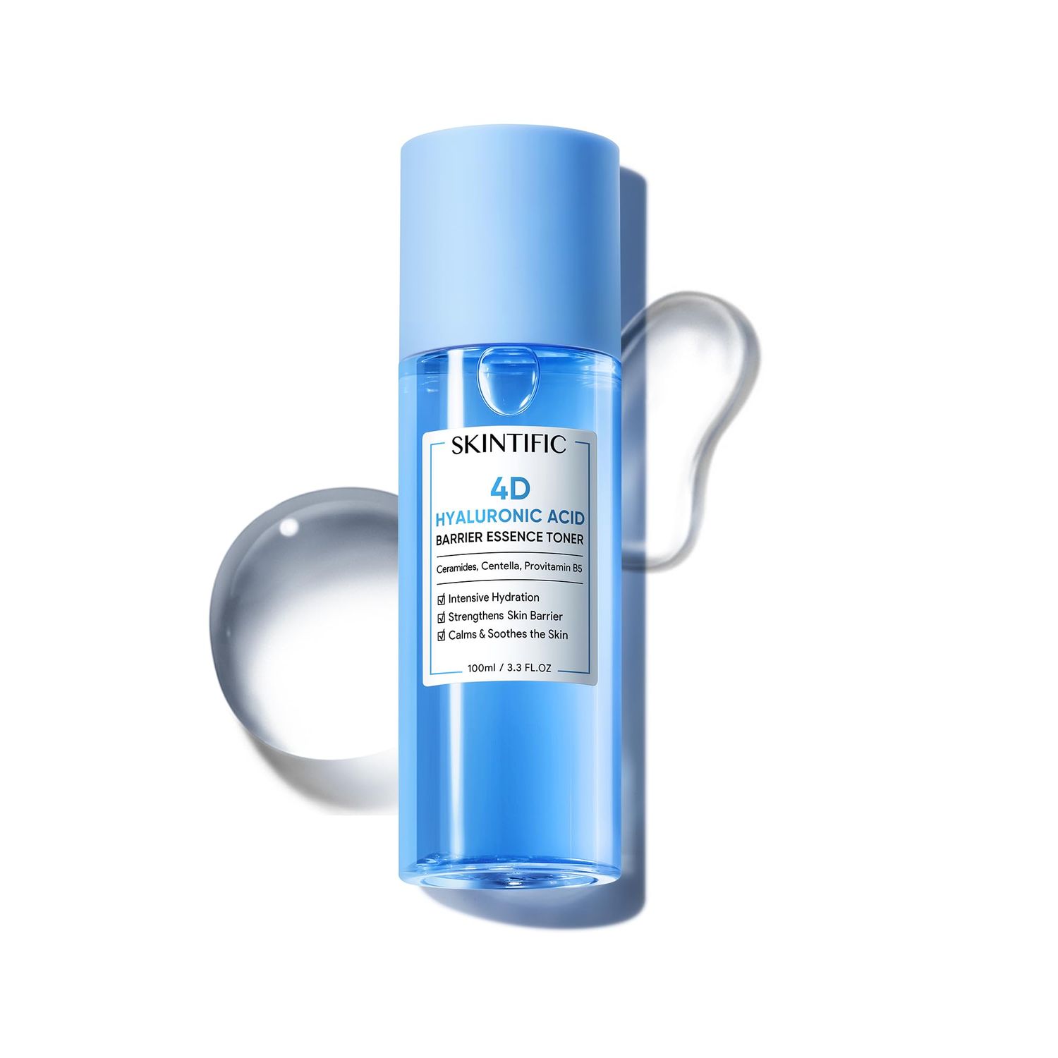 SKINTIFIC 4D Hyaluronic Acid Barrier Essence Toner 100ml Facial Toner Hydrating Toner Non-Medicated Skin serum