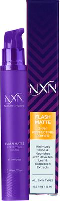 NxN 2-in-1 Matte Primer with Java Tea Leaf &amp; Grapeseed to Nourish Skin &amp; Minimize Pores for All Skin Types O.5 FL Oz