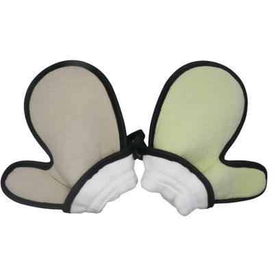 Qnmatte Cotton-Lined Thick Exfoliating Gloves (2PCS),Exfoliating Body Scrubber, Deep Exfoliating Glove,Body Exfoliator, Exfoliating Mitt for Smooth Skin