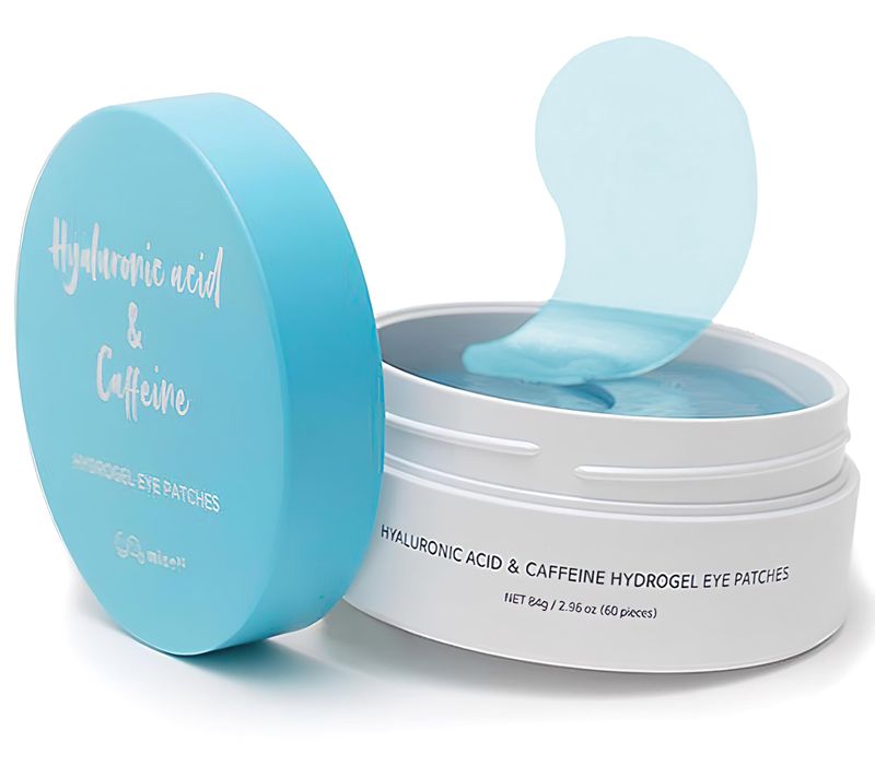 misoli Under Eye Patches Caffeine &amp; Hyaluronic acid (60pc), Eye Patches for Puffy Eyes, Dark Circles, Under Eye Bags, Fine Lines  Paraben free, Korean Skincare