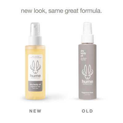 HUME SUPERNATURAL Dry Body Oil Spray - Moisturizing Oil for Dry Skin, After Shower Body Oils for Women and Men, Nourishing, Hydration, Glow, Probiotic, Vanilla Daze, 2-Pack